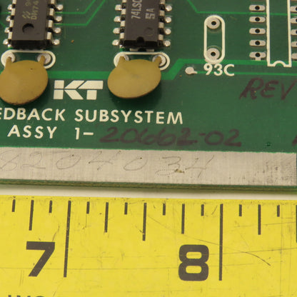 KT Kearney & Trecker 1-20662-02 Feedback Substation Circuit Board