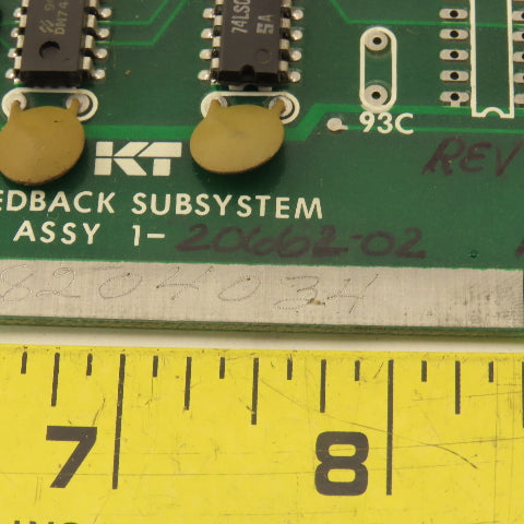 KT Kearney & Trecker 1-20662-02 Feedback Substation Circuit Board