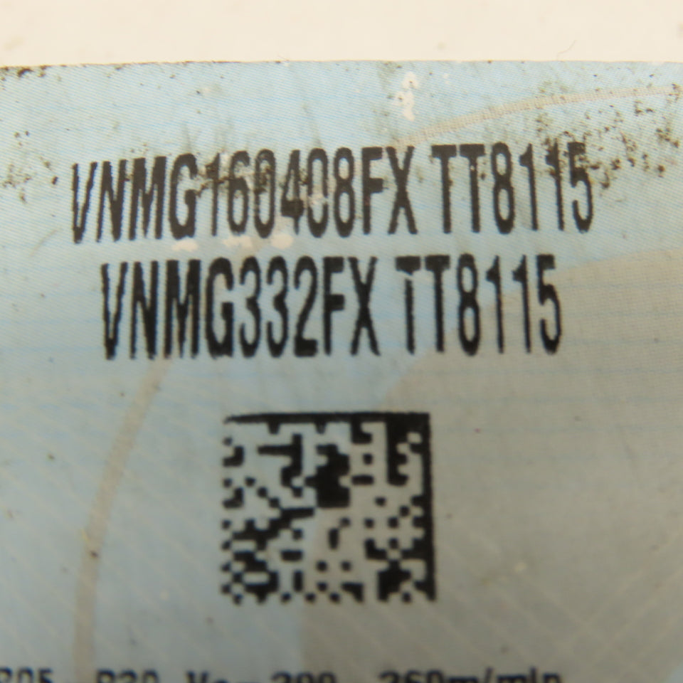 Ingersoll VNMG332FX TT8115 TIN Coated Carbide Indexing Insert 10 Pcs.