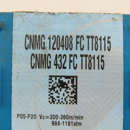 Ingersoll CNMG432 FC TT8115 Carbide Indexing Insert 9 Pcs.