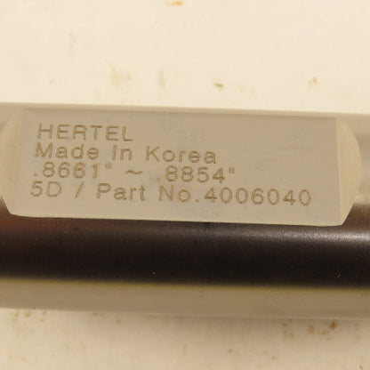 Hertel 4006040 Indexing Insert Coolant Thru Boring Bar .8661"-.8854"