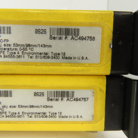 STI AC494758 & AC494757 Opto Fence Transmitter & Receiver Light Curtain Set