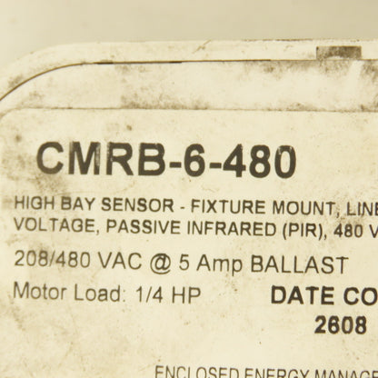 CMRB-6-480 High Bay 360° Occupancy Light Motion Sensor Switch 208/480V Lot of 2