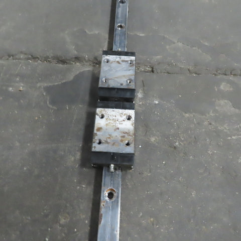 Bosch Rexroth R162171420 30mm Linear Profile Rail W/2 Bearing Blocks 3660mm OAL