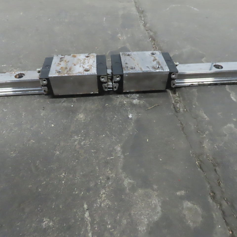 Bosch Rexroth R162171420 30mm Linear Profile Rail W/2 Bearing Blocks 3660mm OAL