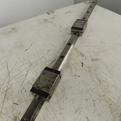 Bosch Rexroth R162171420 30mm Linear Profile Rail W/2 Bearing Blocks 1629mm OAL