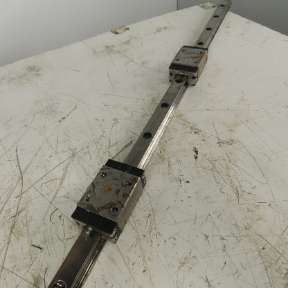 Bosch Rexroth R162171420 30mm Linear Profile Rail W/2 Bearing Blocks 1629mm OAL