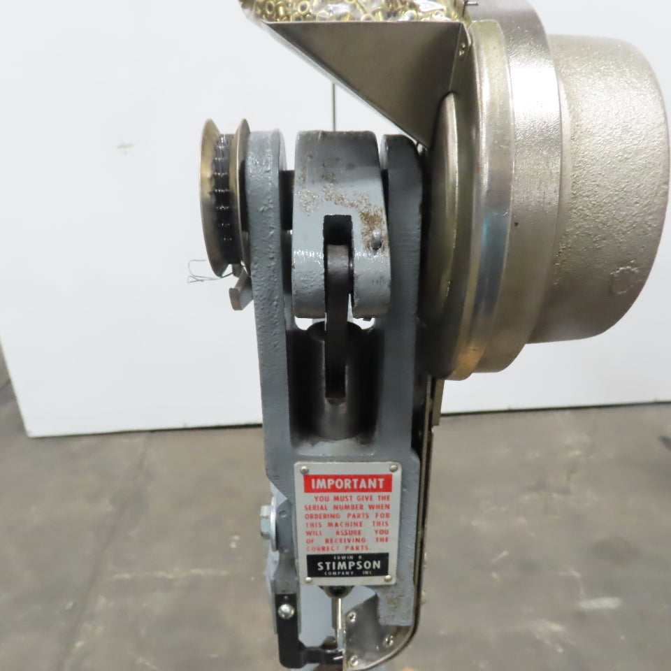 Stimpson R1 Foot Powered Riveter Machine Eyelets Grommet Snap Fasteners