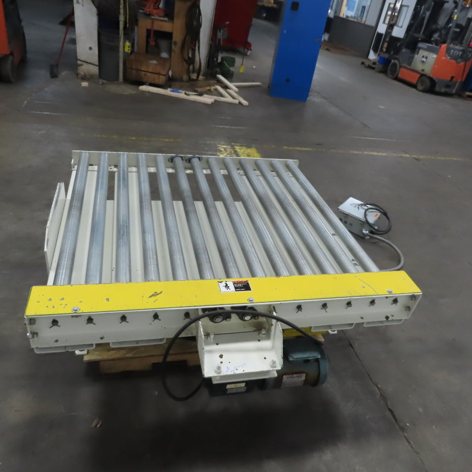 Southworth LSH560 5000lb Hydraulic Scissor Lift 60x51 Table Power Roll Table 3PH