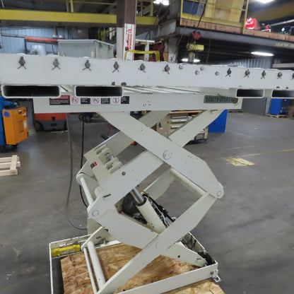Southworth LSH560 5000lb Hydraulic Scissor Lift 60x51 Table Power Roll Table 3PH