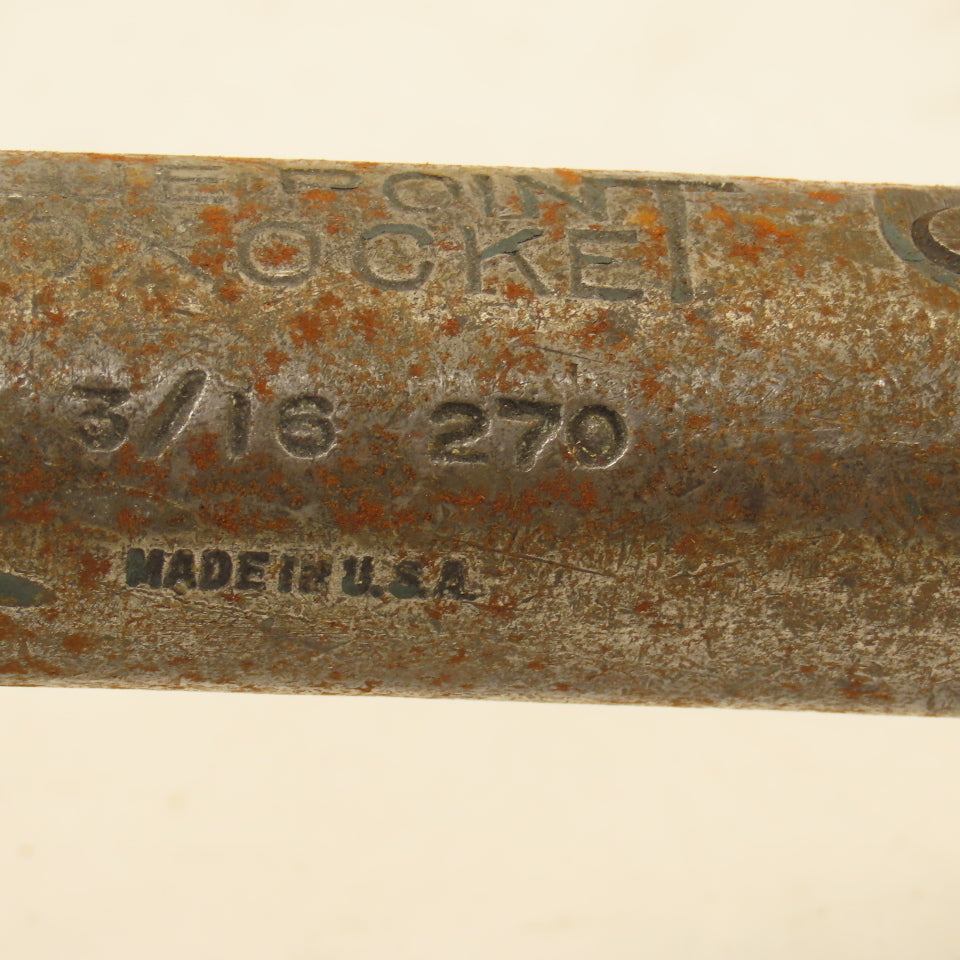 Blue Point 270 Vintage Boxocket 2-3/16" 12Pt Box End Wrench 12-1/2" OAL