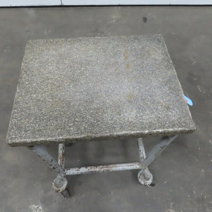 18" x 14" x 1" x 35" High Black Granite Surface Reference Plate W/Stand