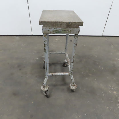 18" x 14" x 1" x 35" High Black Granite Surface Reference Plate W/Stand