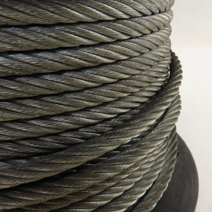 1/4" Steel Galvanized Air Craft Cable 1400 SWL 7x19  175' Roll