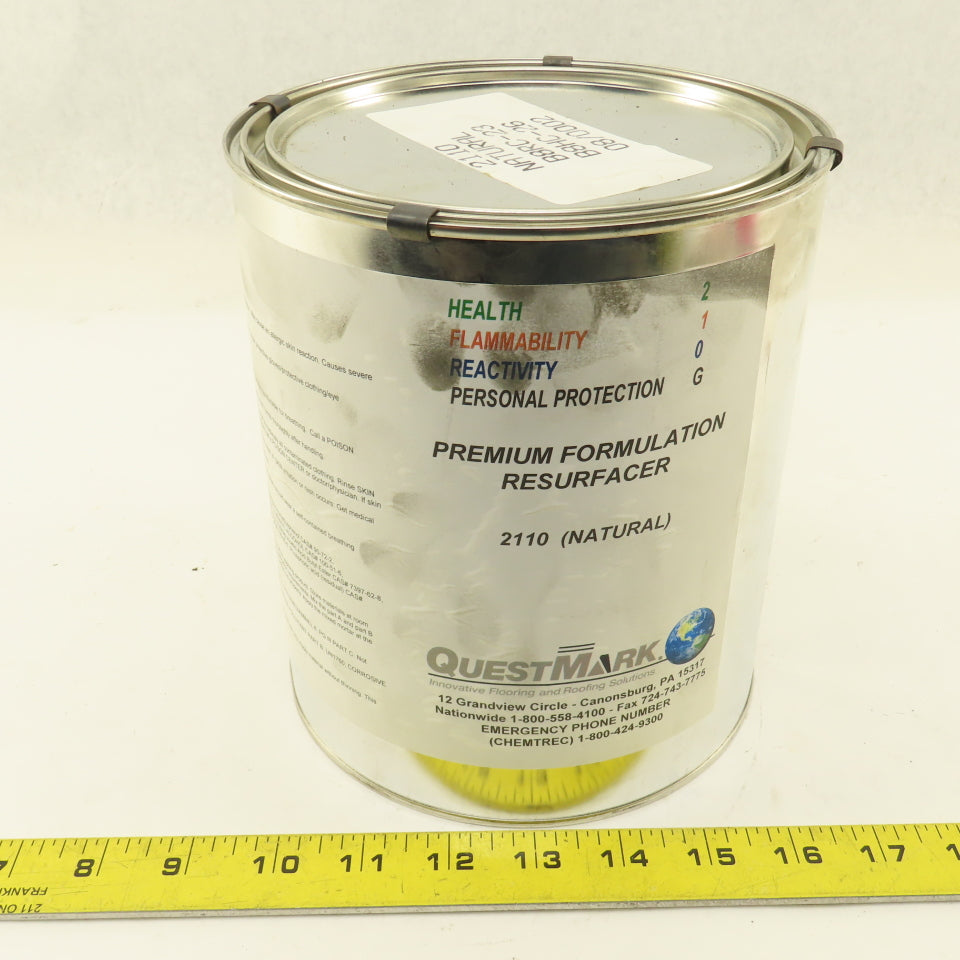 Quest Mark 2110 Natural Premium Formulation Resurfacer Concrete Epoxy 1 Gallon