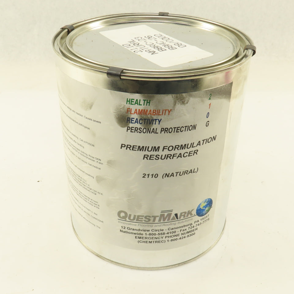Quest Mark 2110 Natural Premium Formulation Resurfacer Concrete Epoxy 1 Gallon