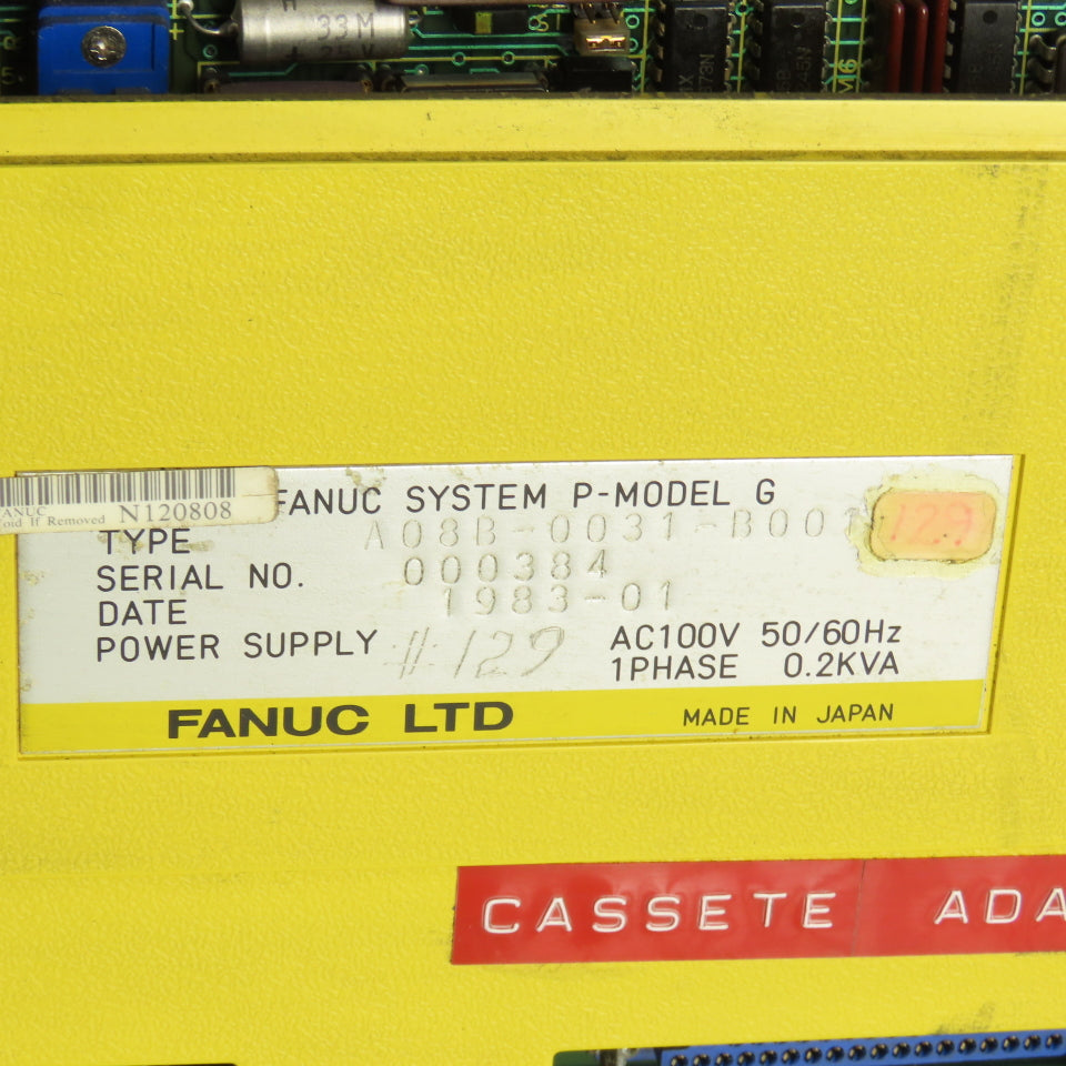 Fanuc A08B-0031-B001 100VAC 50/60Hz 1Ph 0.2kVa Monitor Only