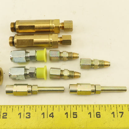 Bijur Lubricator Pump Manifold Fittings Lot Of 10