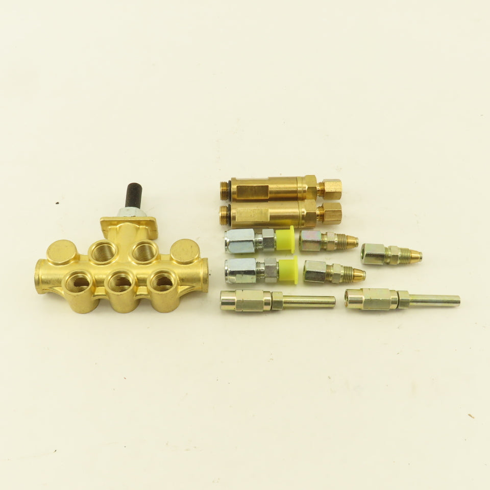 Bijur Lubricator Pump Manifold Fittings Lot Of 10
