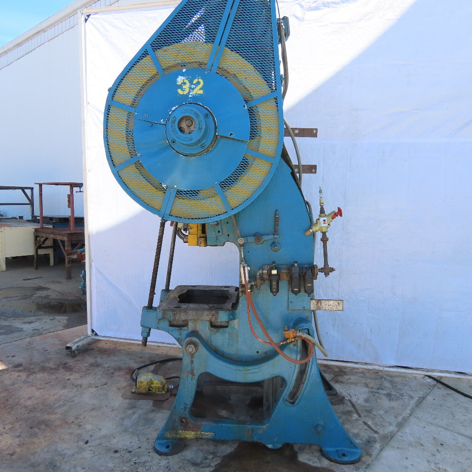 EW Bliss 21 M Mechanical 30 Ton OBI Punch Press 3" Stroke 9-1/2" Throat 230/460V