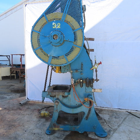 EW Bliss 21 M Mechanical 30 Ton OBI Punch Press 3" Stroke 9-1/2" Throat 230/460V