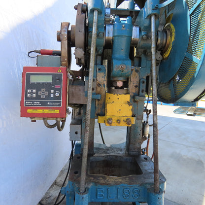 EW Bliss 21 M Mechanical 30 Ton OBI Punch Press 3" Stroke 9-1/2" Throat 230/460V