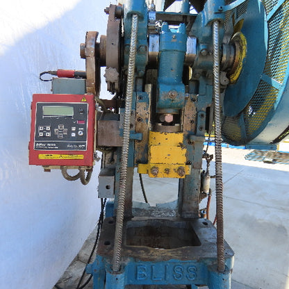 EW Bliss 21 M Mechanical 30 Ton OBI Punch Press 3" Stroke 9-1/2" Throat 230/460V