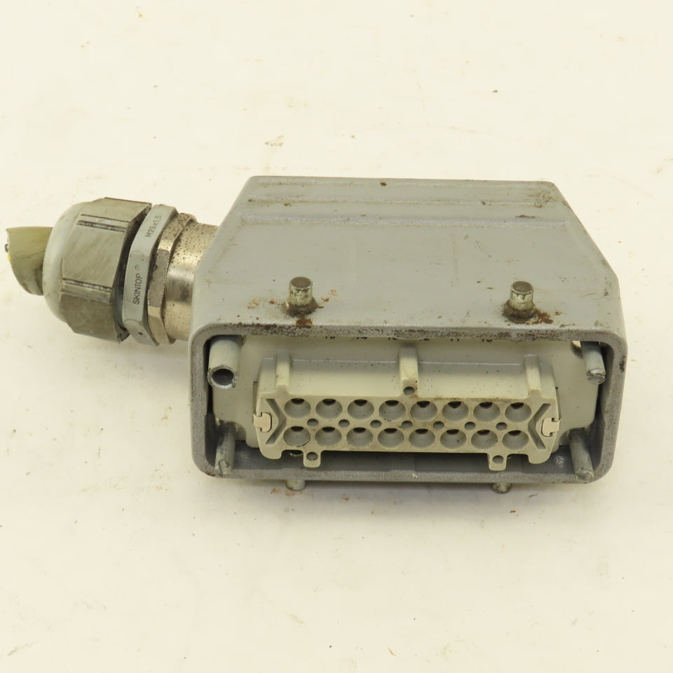 Contact H-BE16BS 16 Pin Female Electrical Connector Angled