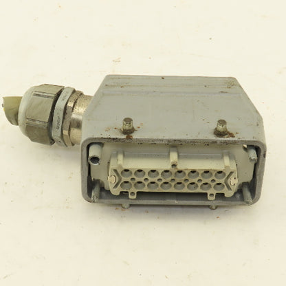 Contact H-BE16BS 16 Pin Female Electrical Connector Angled