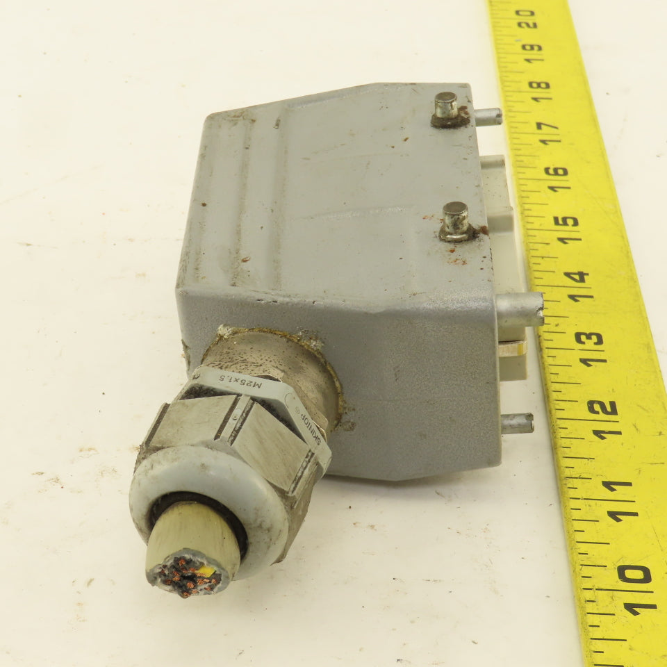Contact H-BE16BS 16 Pin Female Electrical Connector Angled