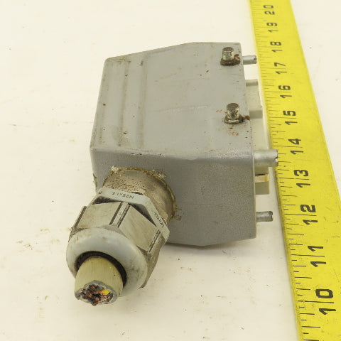 Contact H-BE16BS 16 Pin Female Electrical Connector Angled