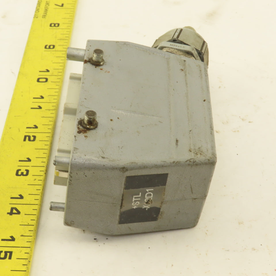 Contact H-BE16BS 16 Pin Female Electrical Connector Angled