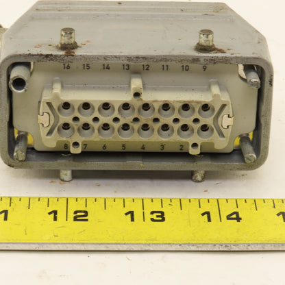 Contact H-BE16BS 16 Pin Female Electrical Connector Angled