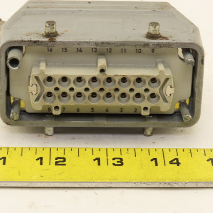 Contact H-BE16BS 16 Pin Female Electrical Connector Angled
