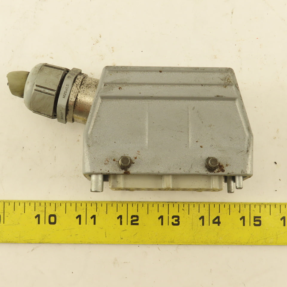 Contact H-BE16BS 16 Pin Female Electrical Connector Angled