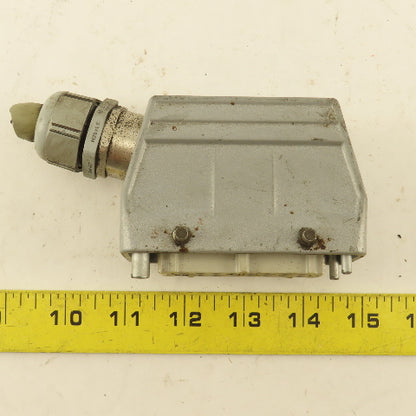 Contact H-BE16BS 16 Pin Female Electrical Connector Angled