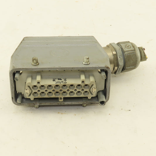 Contact H-BE16BS 16 Pin Female Electrical Connector Angled