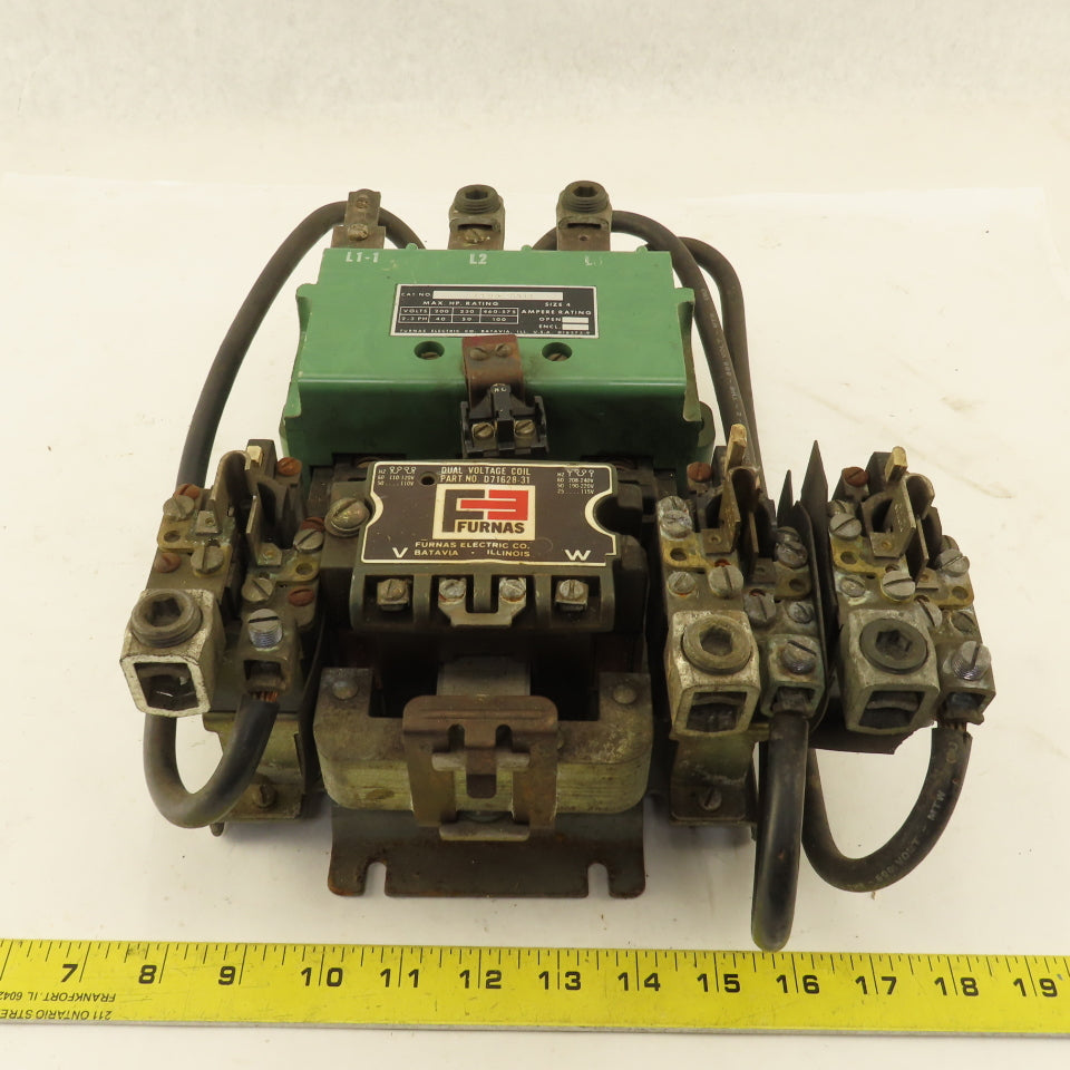 Furnas 14JB32AA11 600V 100Hp 3Ph Size 4 Motor Starter Dual Volt Coil