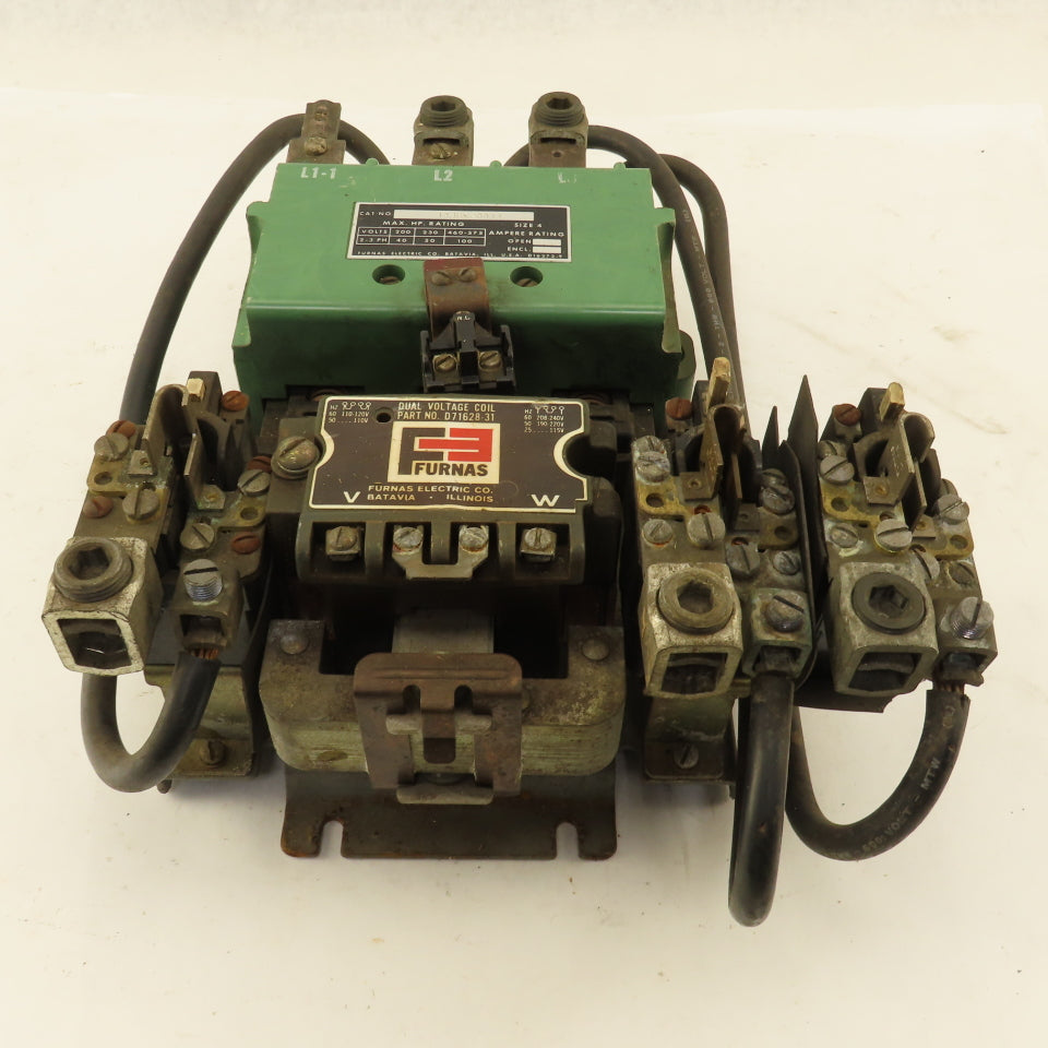 Furnas 14JB32AA11 600V 100Hp 3Ph Size 4 Motor Starter Dual Volt Coil