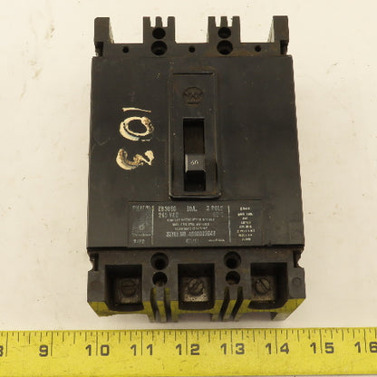 Westinghouse EB3060 60A Circuit Breaker 3 Pole 240VAC