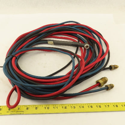 Water Cooled TIG Torch Super Flex Cable Hose Assembly 23'
