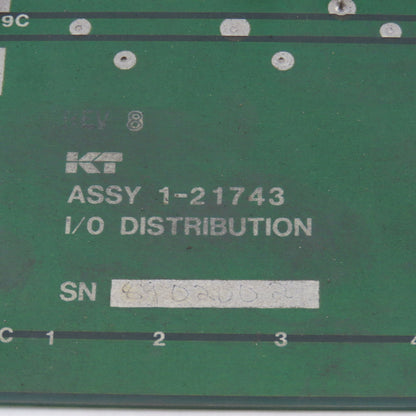 KT Kearney & Trecker 1-21743 REV 8 Circuit Board I/O Distribution