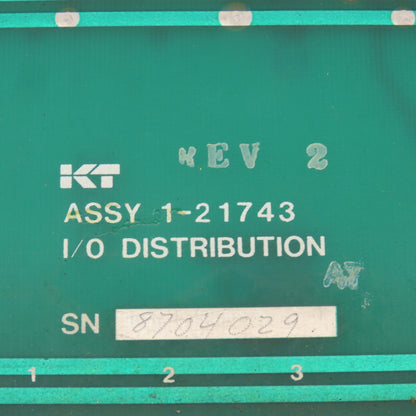 KT Kearney & Trecker 1-21743 REV 2 Circuit Board I/O Distribution