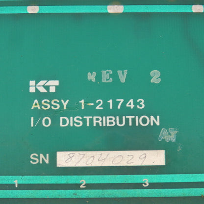 KT Kearney & Trecker 1-21743 REV 2 Circuit Board I/O Distribution