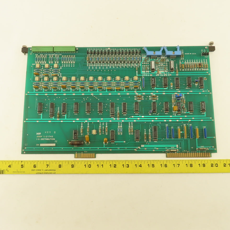 KT Kearney & Trecker 1-21743 REV 2 Circuit Board I/O Distribution