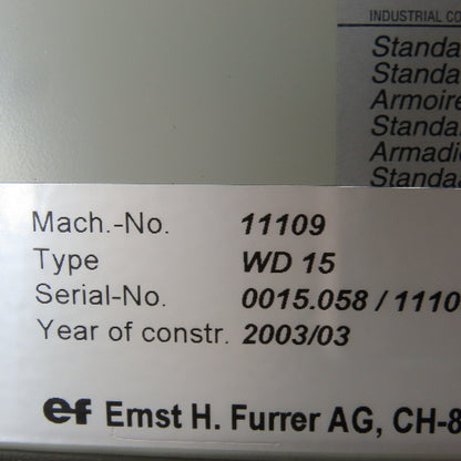 EMST H. Furrer AG Model 11109 1.1 Kw Water Pump For Cooling Plant 480V PH 60Hz