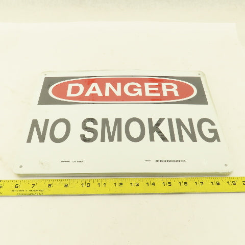 Prinzing DANGER No Smoking Sign Aluminum 14" x 10" Lot Of 10