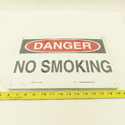 Prinzing DANGER No Smoking Sign Aluminum 14" x 10" Lot Of 10