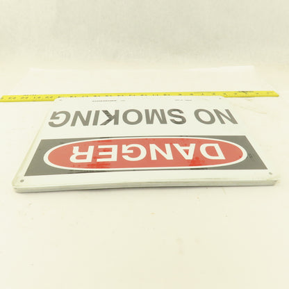 Prinzing DANGER No Smoking Sign Aluminum 14" x 10" Lot Of 10
