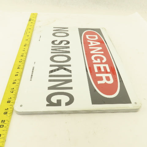 Prinzing DANGER No Smoking Sign Aluminum 14" x 10" Lot Of 10